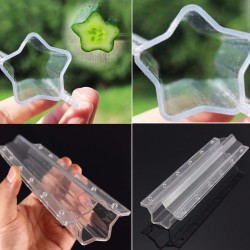 Star Shape Transparent Cucumber Shaping Mold Vegetables Growth Forming Tool Hot